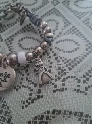 Pulsera Acero Inox. Broche Charm