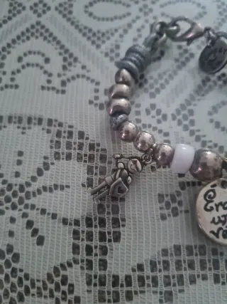 Pulsera Acero Inox. Broche Charm