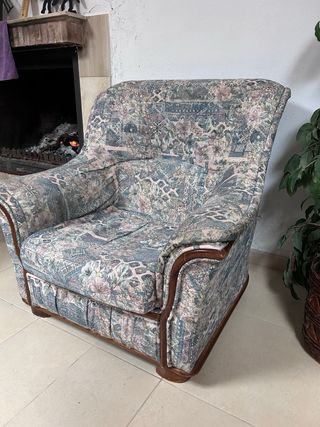 2 Sillones de tela estampado