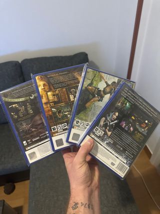 Saga completa Tomb Raider PS2 (4 Juegos)