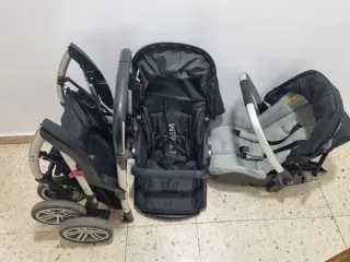 Carrito de bebé y silla de coche