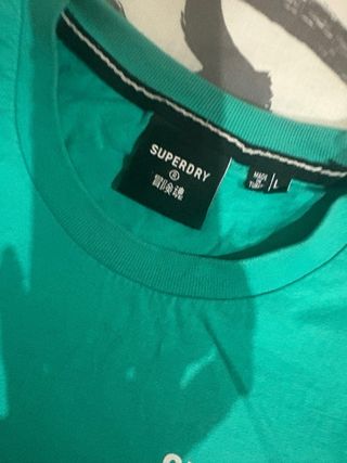 Camiseta Superdry Talla L Verde