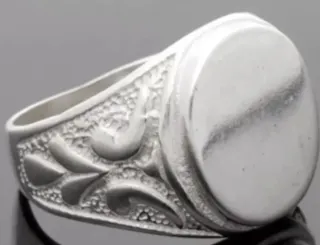 Sello Plata Primera Ley Cabeza Redonda