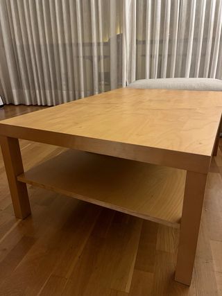 Mesa de centro de madera 119/78cm