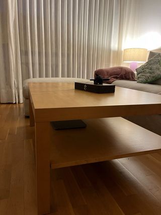 Mesa de centro de madera 119/78cm