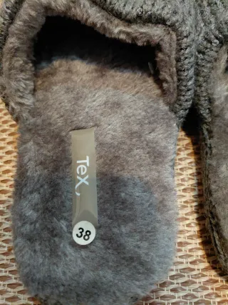 Zapatillas Tex Talla 38 Peluche Nuevas