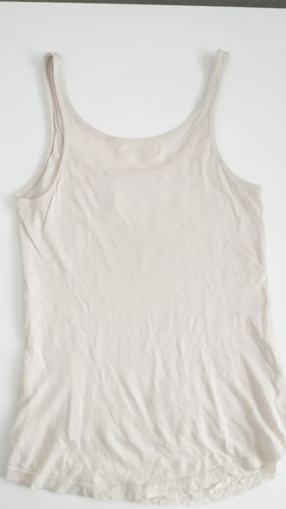 Camiseta encaje Bershka blanca