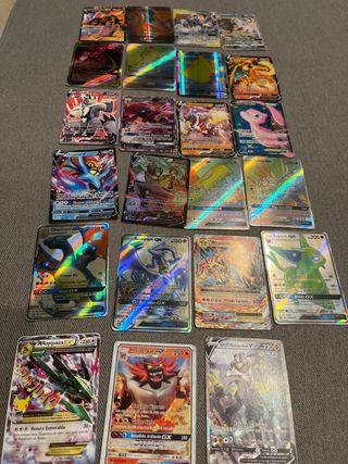 Lote Cartas Pokémon Charizard, Rayquaza, Mew