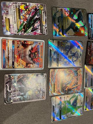 Lote Cartas Pokémon Charizard, Rayquaza, Mew