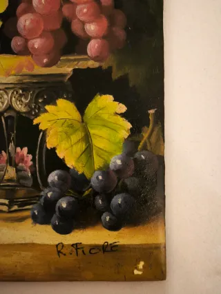 Dipinto Olio su Tavola - Natura Morta