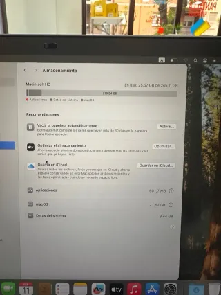 MacBook Air M1 256GB 8GB RAM 13,3 Plata