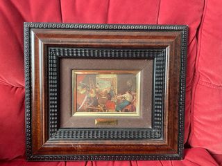 Quadro Velazquez con Cornice in Legno e Metallo