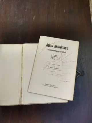 Antiguo Atlas Anatómico Gustavo Gili Troquelado