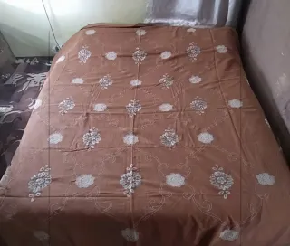 Copriletto Lino Matrimoniale Ricamato