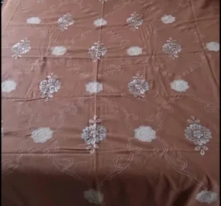 Copriletto Lino Matrimoniale Ricamato