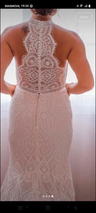 Vestido de Novia Encaje Blanco