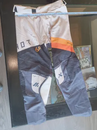 Pantalones Motocross Thor Grises y Blancos