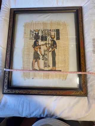 Papiro Egipcio Antiguo Enmarcado