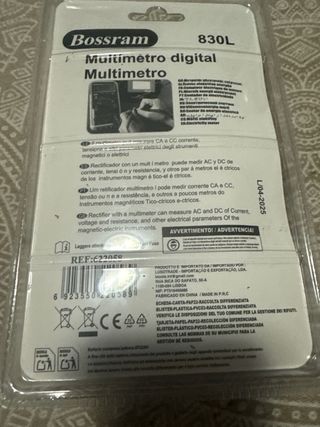 Multímetro Digital Bossran A830L sin estrenar