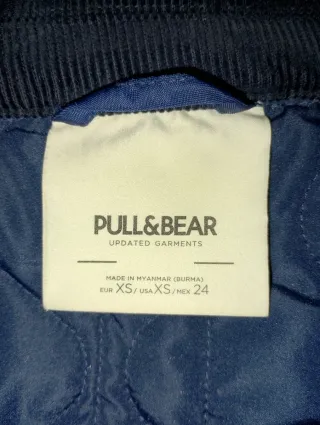 Chaqueta acolchada Pull & Bear azul