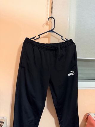 Chandal Completo Puma Hombre Negra con Logo Blanco