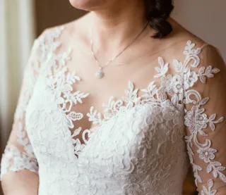 Vestido de Novia Talla 42/44 Encaje