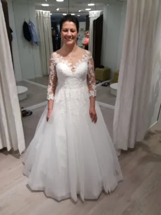 Vestido de Novia Talla 42/44 Encaje