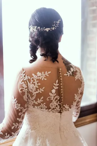 Vestido de Novia Talla 42/44 Encaje