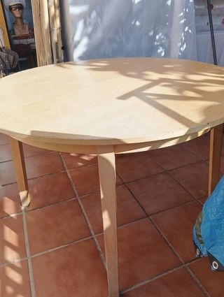 Mesa Comedor Redonda Madera Maciza