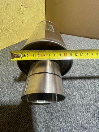 Silencioso SIMONS acero inoxidable 63,5mm