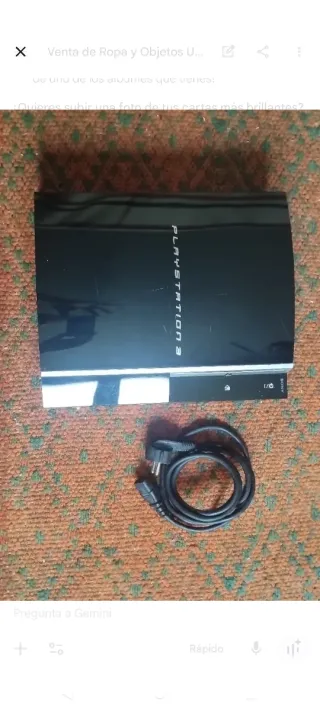 Consola PlayStation 3 Fat Sony Negra