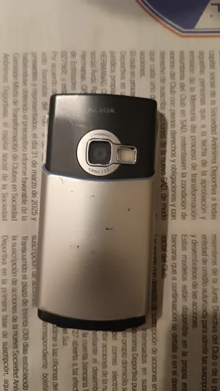 Móvil Nokia N70 Plata