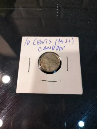 Moeda 10 Cents 1951 Canadá