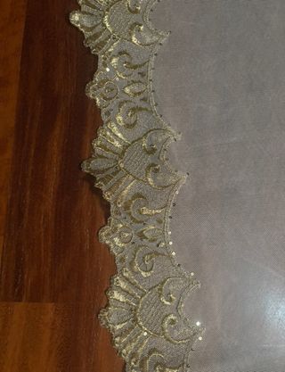 Manteletas Fallera Doradas y Blancas adulta