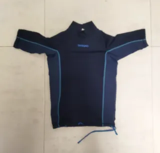 Camiseta neopreno manga corta azul