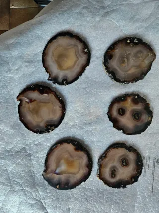 Sottobicchieri Agata Naturale Set 6 Pezzi