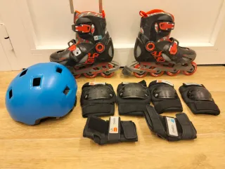 Patines en línea y protecciones infantiles