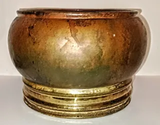 Vaso Rame Ottone Anni '70 DM 24cm H 16cm