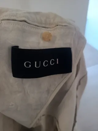 Chaqueta Gucci Beige Mujer