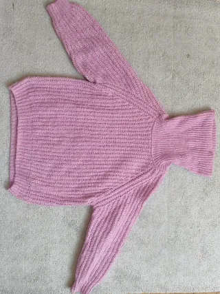 Jersey rosa de punto grueso