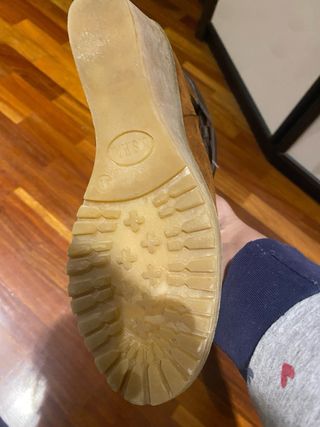 Botas Polo Cuña Piel Vuelta Talla 41