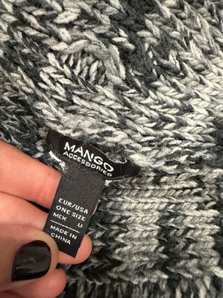 Cuello Mango Gris Tejido