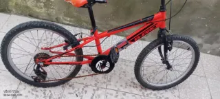 Bicicleta Montaña Infantil Roja