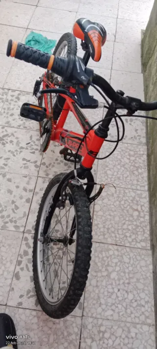 Bicicleta Montaña Infantil Roja