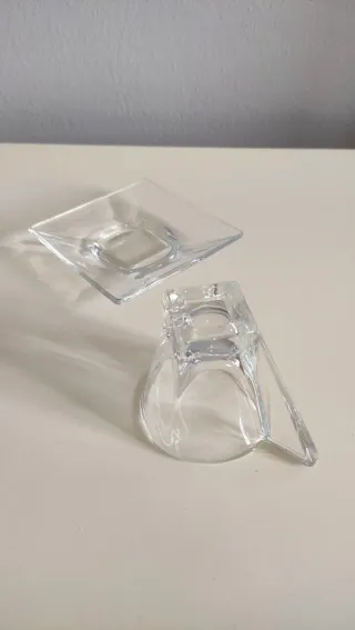 Set 2 tazzine da caffè in vetro