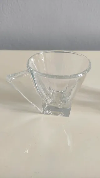 Set 2 tazzine da caffè in vetro