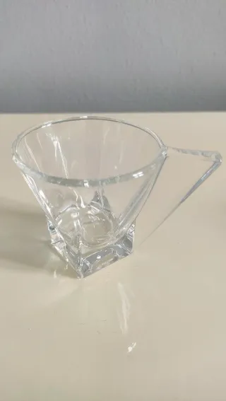 Set 2 tazzine da caffè in vetro