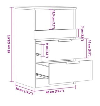 Mesitas de noche madera envejecida (2 uds)