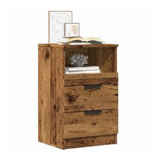 Mesitas de noche madera envejecida (2 uds)