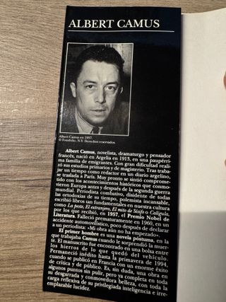 El primer hombre – Albert Camus (1a ed. 1994)